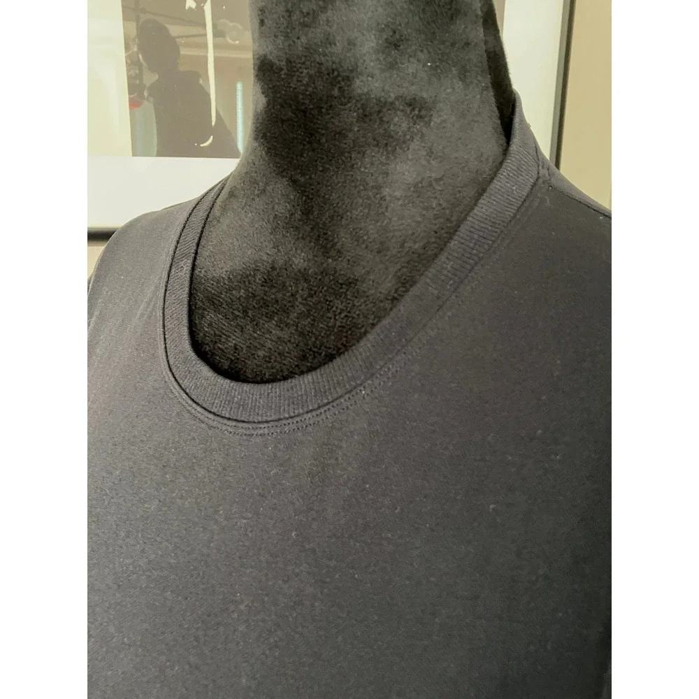 Offline By Aerie Sidewalk Seamless Cropped Athletic Stretch Tee Black Small - Picture 3 of 7